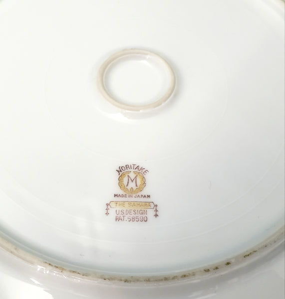 Noritake China Double Handle Cake Plate The Sahara Pattern 1920s-1930s