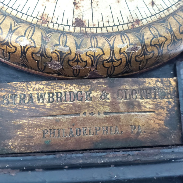 Antique Black & Gold American Family Scale Strawbridge & Clothier Philadelphia, PA