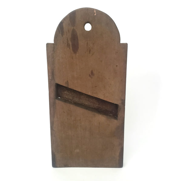 Old Rustic Wooden Slaw Board Cabbage Cutter Tombstone Top 18 in