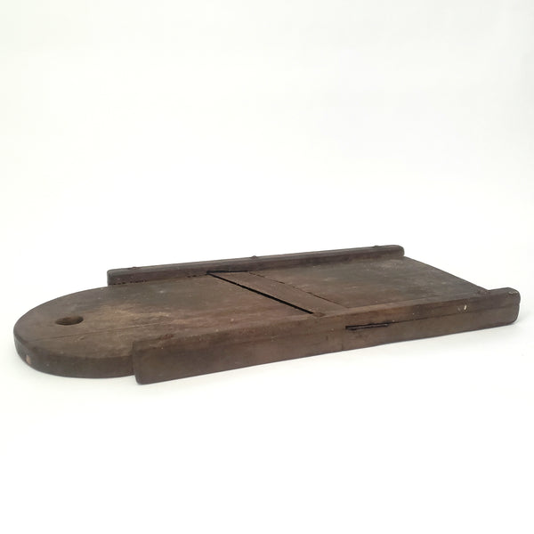 Old Rustic Wooden Slaw Board Cabbage Cutter Tombstone Top 18 in