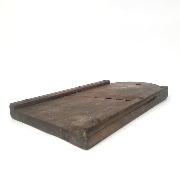 Old Rustic Wooden Slaw Board Cabbage Cutter Tombstone Top 18 in