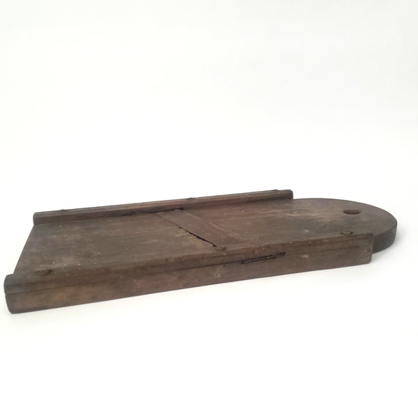 Old Rustic Wooden Slaw Board Cabbage Cutter Tombstone Top 18 in