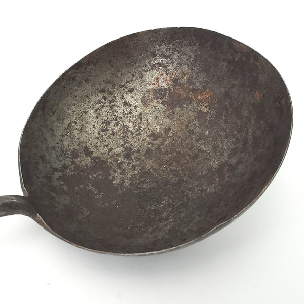 Antique Rustic Iron Ladle and Skimmer Ring End Kitchen Hearth Accent