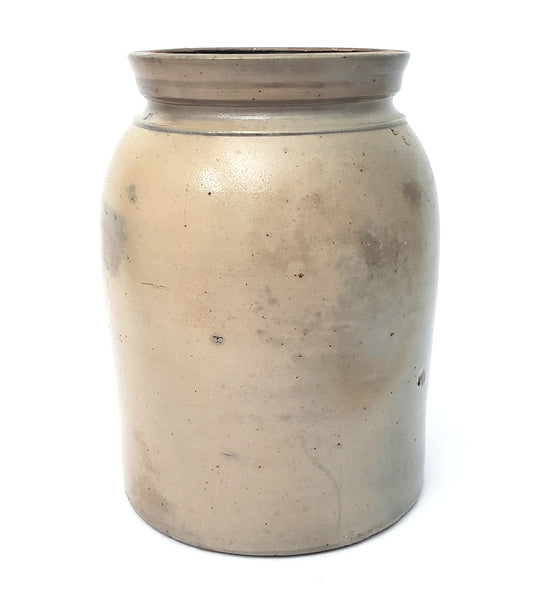 Large Antique Glazed Stoneware Preserve Storage Jar Crock 10" Gallon