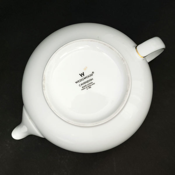 Wedgwood Cavendish Tea Pot with Lid Bone China England