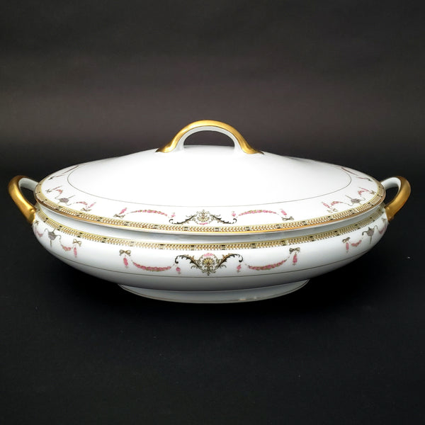 Noritake Oval Vegetable Serving Bowl Tureen with Lid  "The Sahara Pattern" 58590