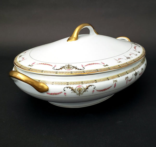 Noritake Oval Vegetable Serving Bowl Tureen with Lid  "The Sahara Pattern" 58590