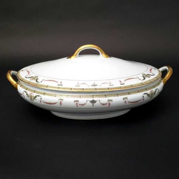 Noritake Oval Vegetable Serving Bowl Tureen with Lid  "The Sahara Pattern" 58590