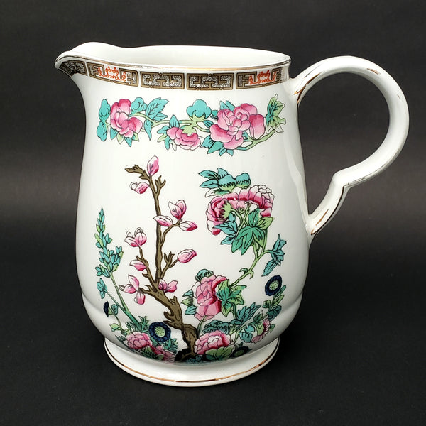 John Maddock & Sons Porcelain Pitcher Indian Tree Pattern England