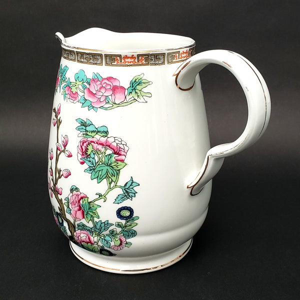 John Maddock & Sons Porcelain Pitcher Indian Tree Pattern England