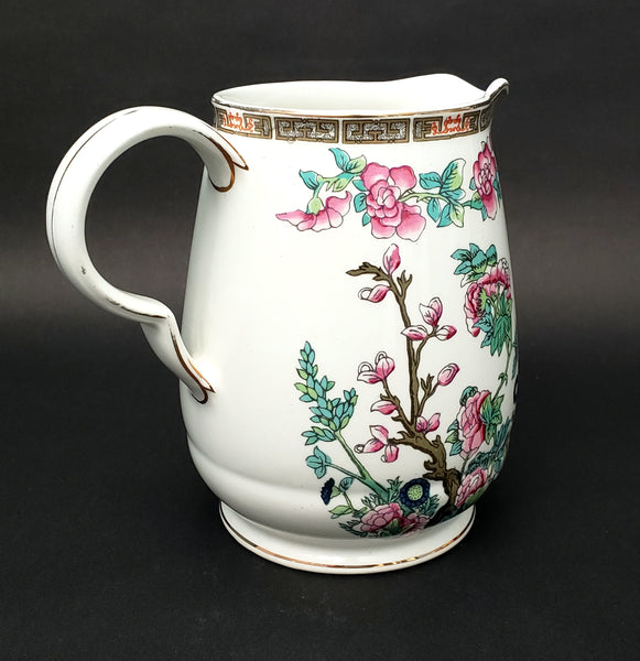 John Maddock & Sons Porcelain Pitcher Indian Tree Pattern England