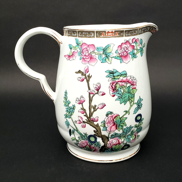 John Maddock & Sons Porcelain Pitcher Indian Tree Pattern England