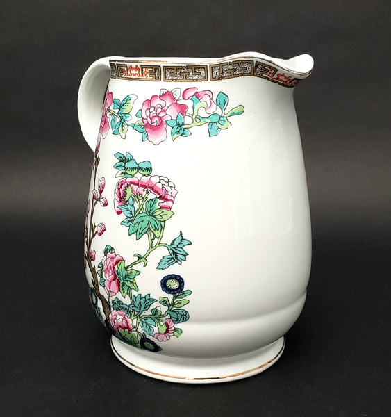 John Maddock & Sons Porcelain Pitcher Indian Tree Pattern England