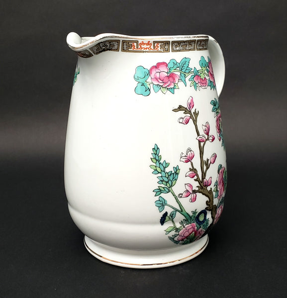 John Maddock & Sons Porcelain Pitcher Indian Tree Pattern England