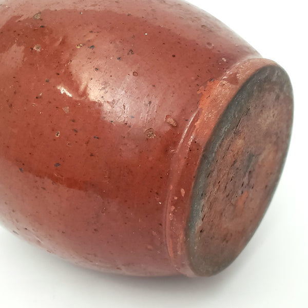 Antique Glazed Redware Apple Butter Crock Southeastern Pennsylvania