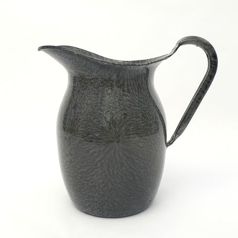 Antique Gray Graniteware Pitcher 7 3/4" by L & G Mfg. Co.