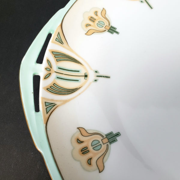 Antique Porcelain MZ Austria Serving Plates Set of 3