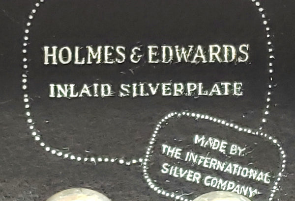 Holmes & Edwards, IS Silverplate, Sterling Silver Inlaid Flatware Set w/ Chest, Youth Pattern, Service for 8, World War II Era