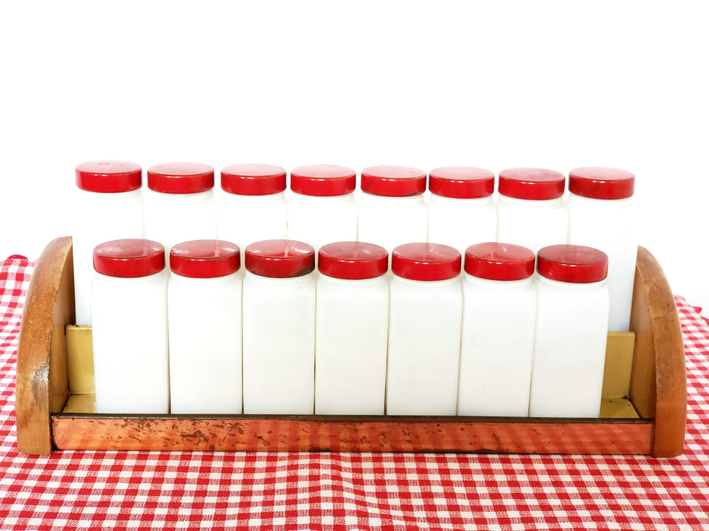 Glass Spice Jar 6 oz With White Plastic Lid - Fante's Kitchen Shop