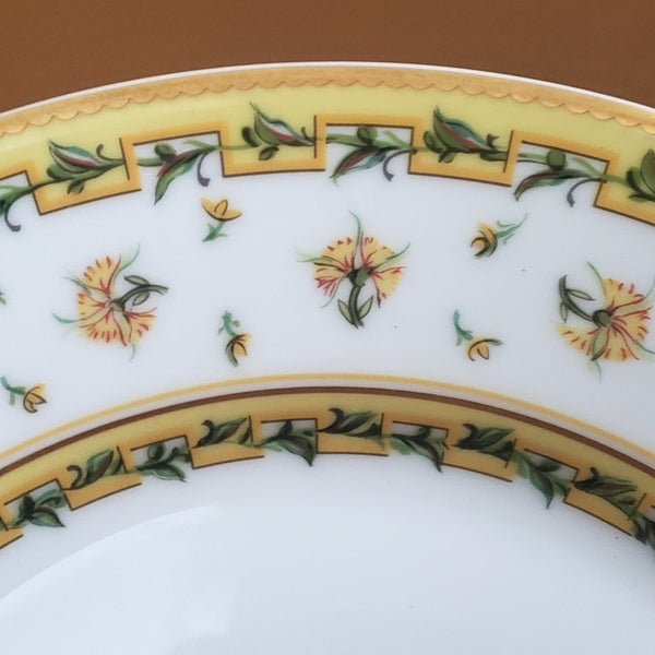 Limoges "Bougainville Yellow"" Dessert Luncheon Plate by Raynaud & Co.