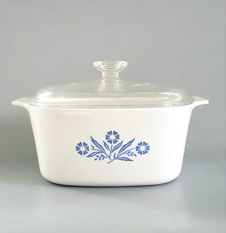 intage Corning Ware 3 Quart Casserole A-3-B Cornflower Blue w/ Pyrex A-9-C Lid