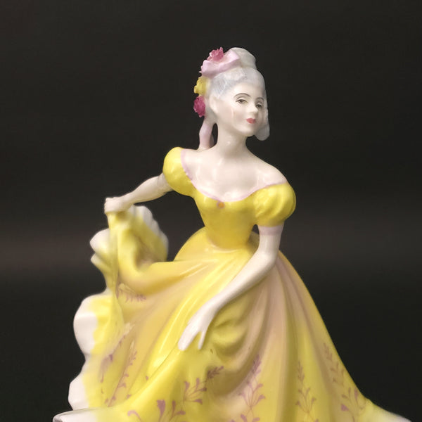 Royal Doulton Ninette Figurine Yellow Dress HN 2379 Peggy Davies Design ~ Retired